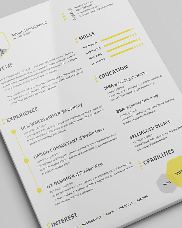 curriculum vitae dise�ador grafico